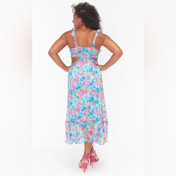 Show Me Your Mumu Lane Midi Dress Sz M - Picture 2 of 6